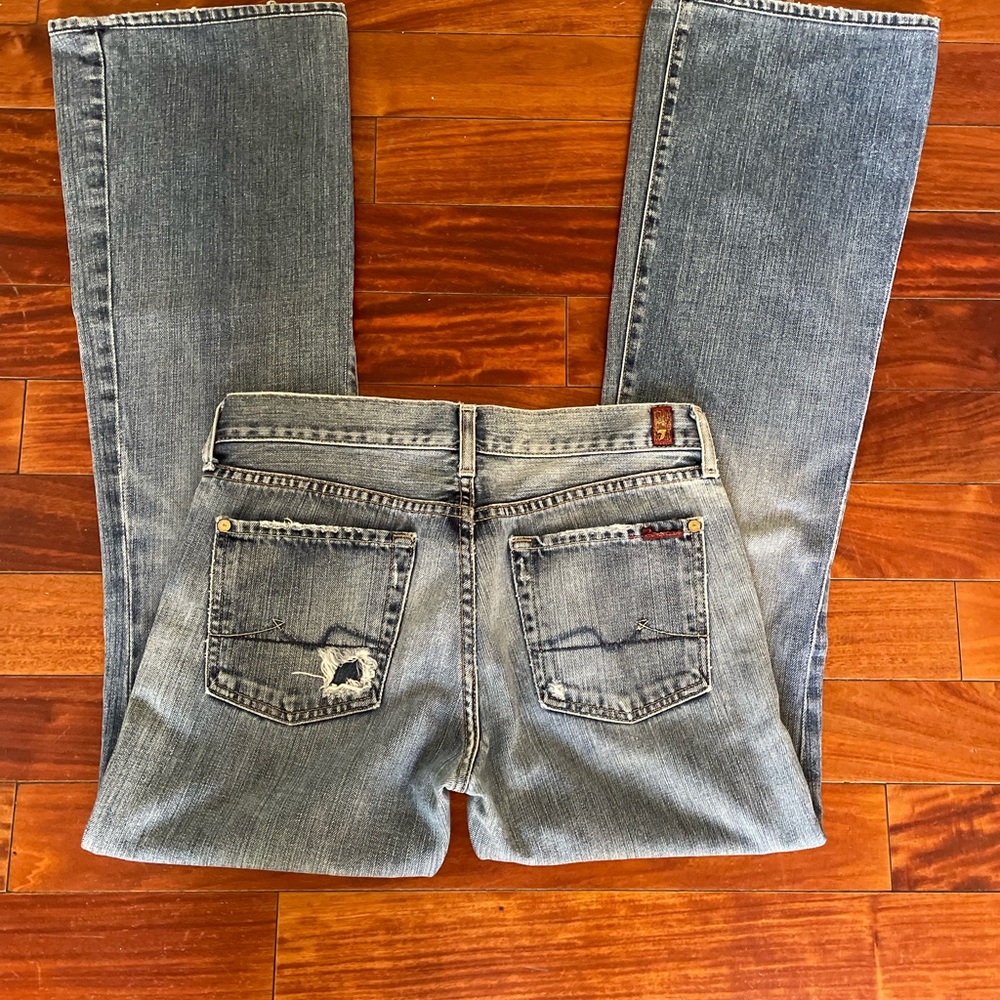 7 For All Man Kind Flare Jeans Size 28